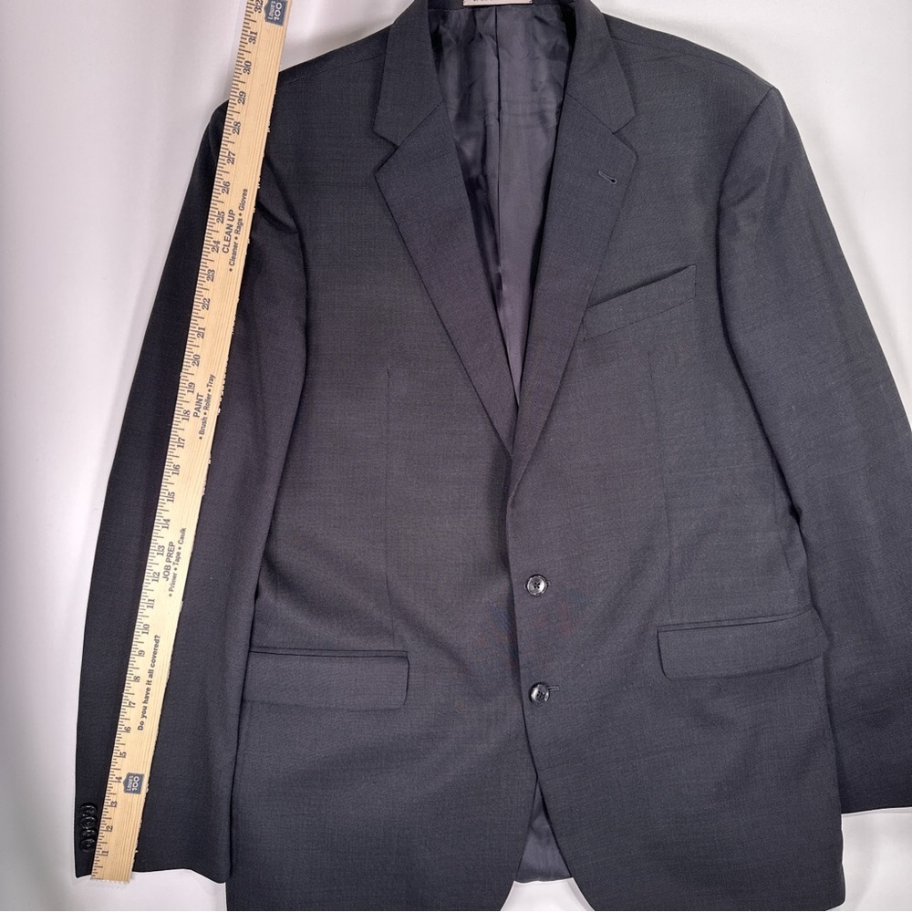 Joseph Abboud Mens Wool Suit Super 100s Gray 46X Long - Picture 10 of 16